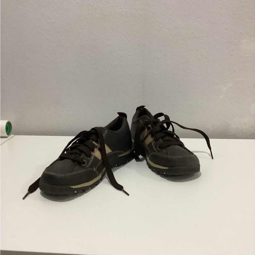 Skechers Men's Black and Brown Sneakers